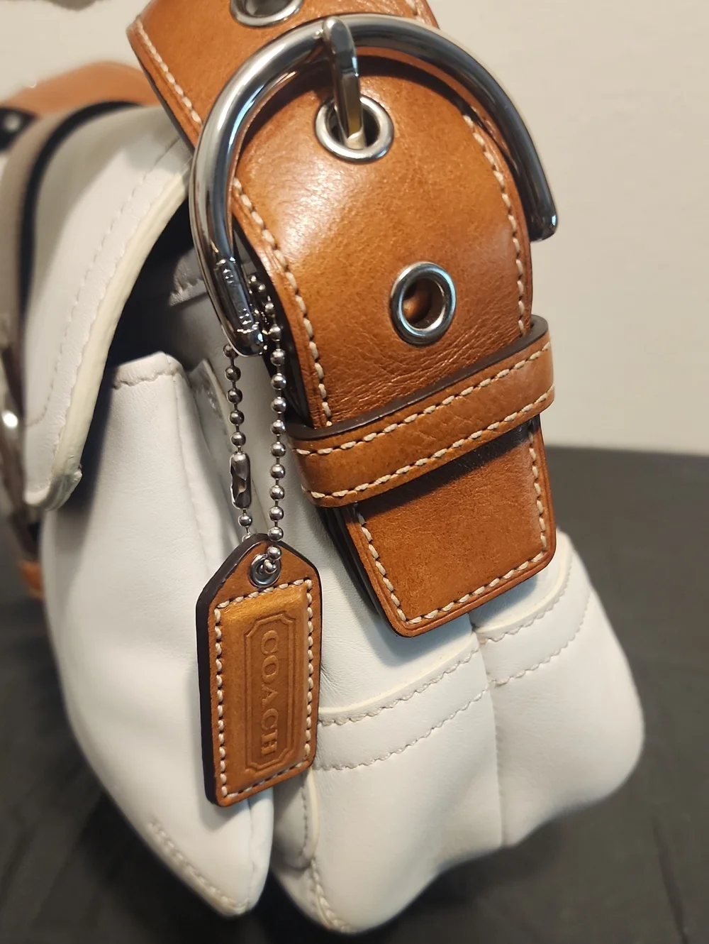 Coach Vintage Soho Leather Pocket Flap Shoulder Bag